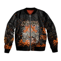 Personalized Arizona Bomber Jacket Graffiti Street Art Southwest Cactus Route 66 Retro