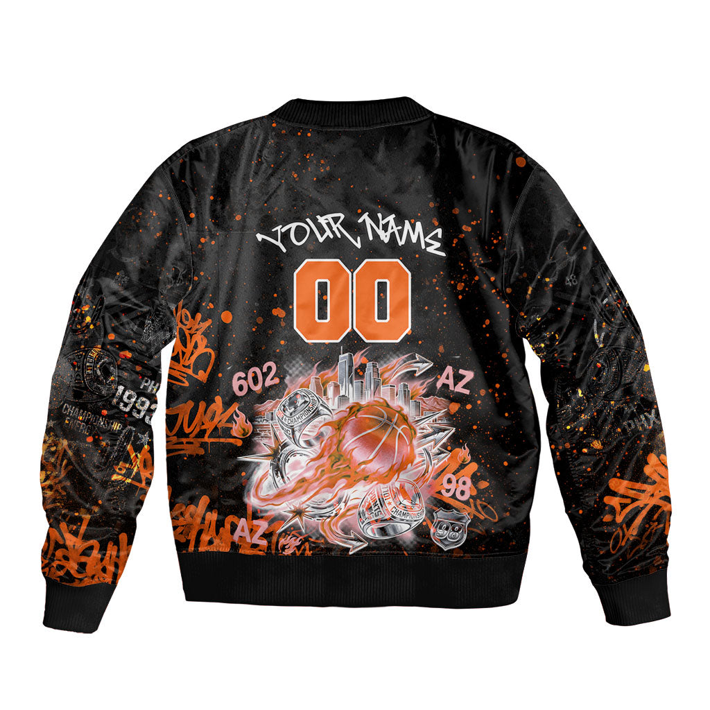 Personalized Arizona Bomber Jacket Graffiti Street Art Southwest Cactus Route 66 Retro