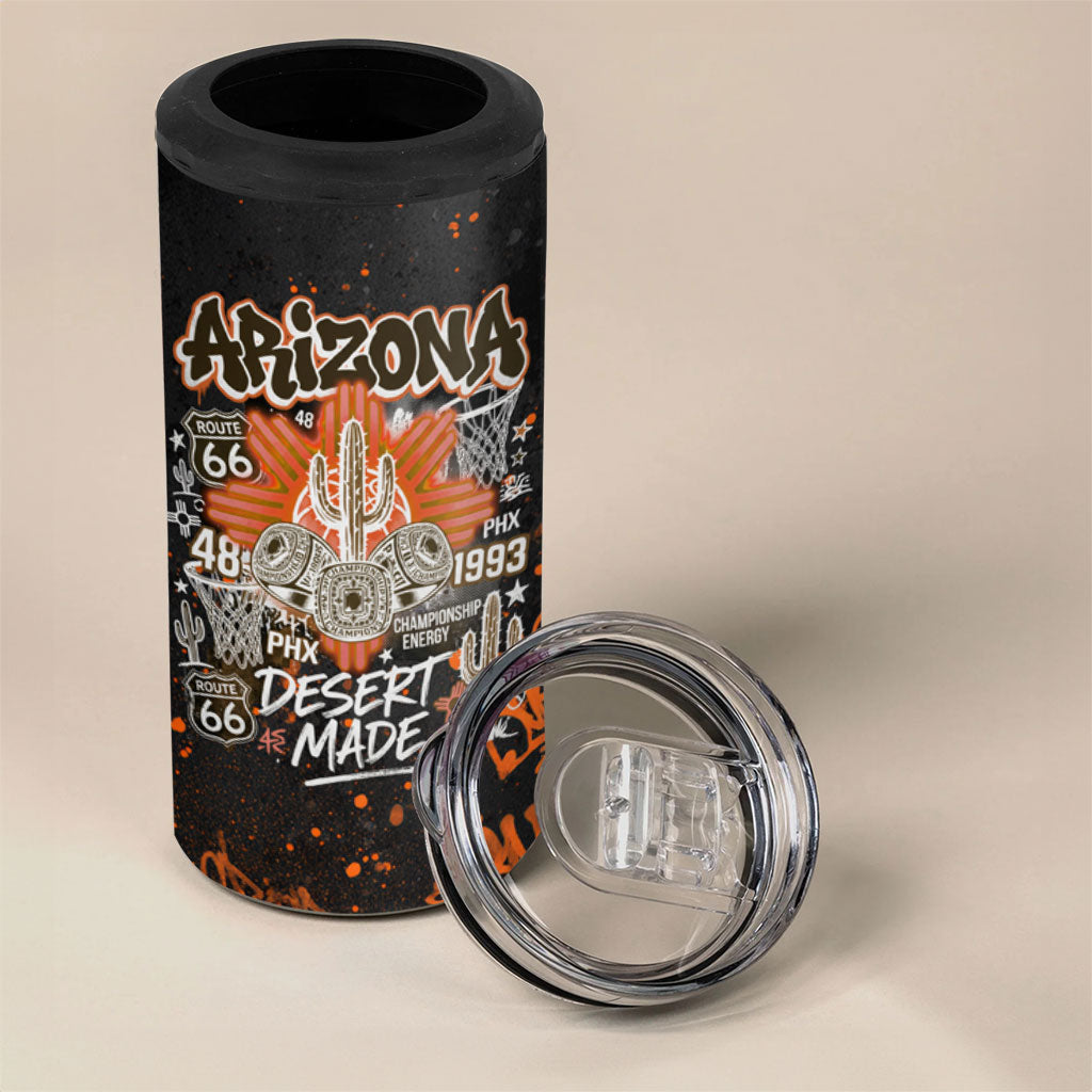 Personalized Arizona 4 in 1 Can Cooler Tumbler Graffiti Street Art Southwest Cactus Route 66 Retro
