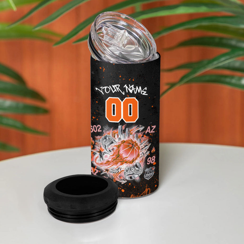 Personalized Arizona 4 in 1 Can Cooler Tumbler Graffiti Street Art Southwest Cactus Route 66 Retro