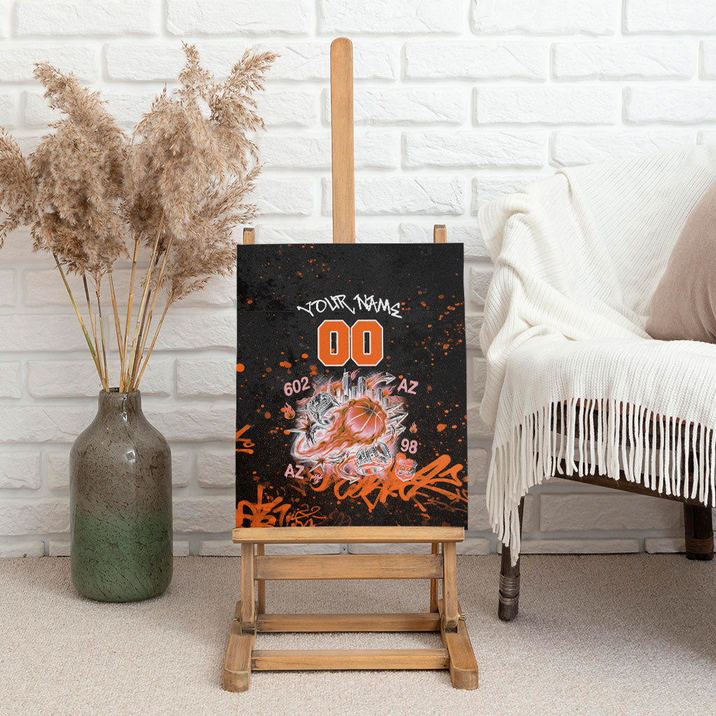 Personalized Arizona Canvas Wall Art Graffiti Street Art Southwest Cactus Route 66 Retro