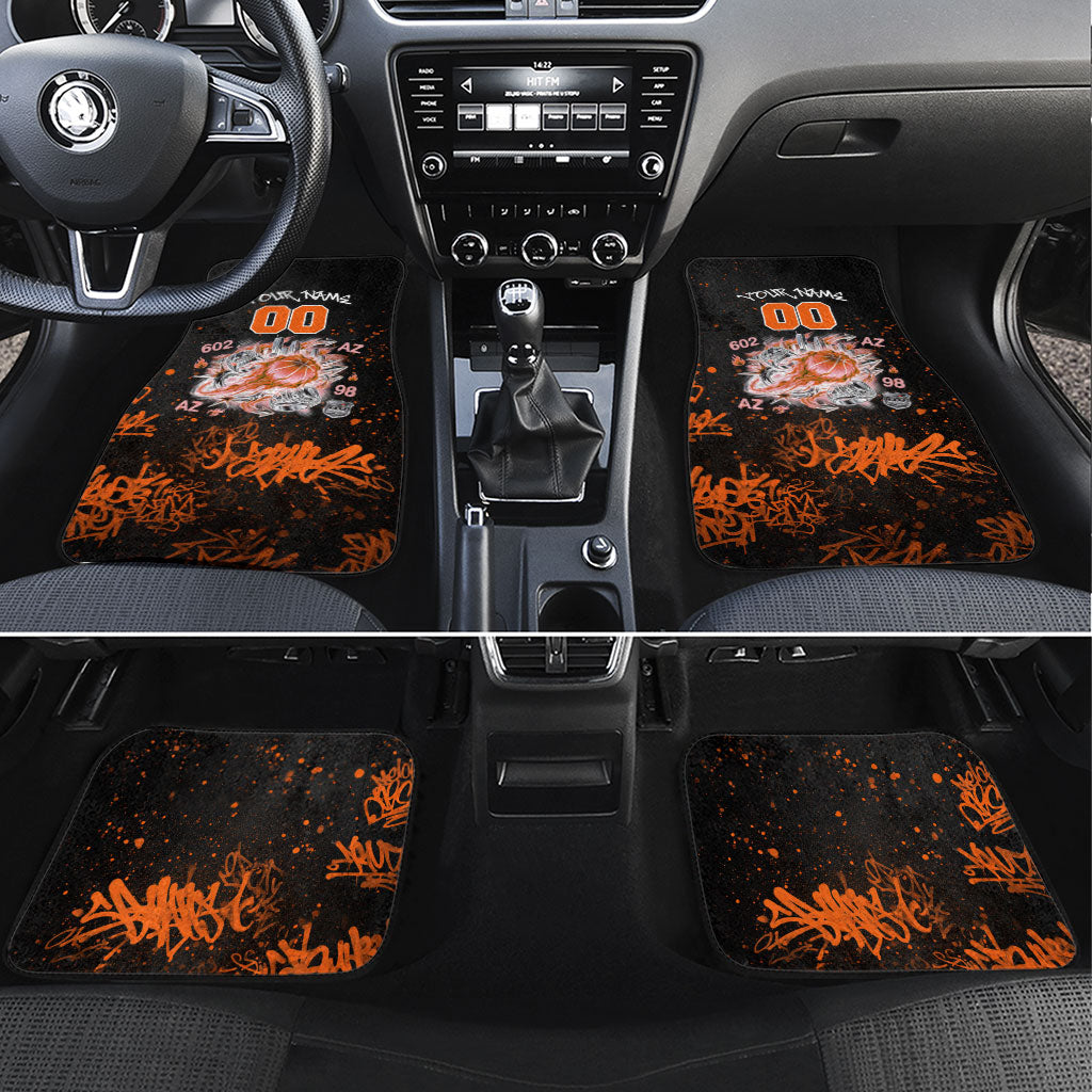 Personalized Arizona Car Mats Graffiti Street Art Southwest Cactus Route 66 Retro