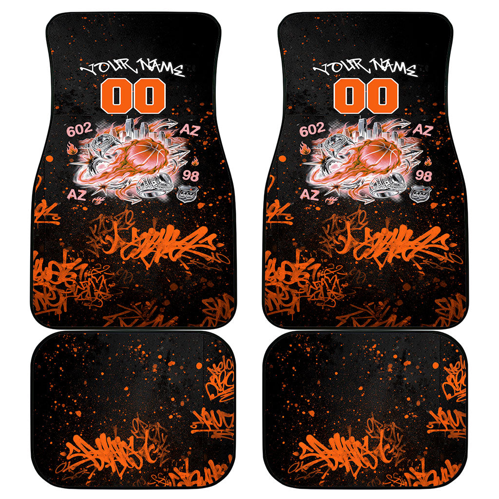 Personalized Arizona Car Mats Graffiti Street Art Southwest Cactus Route 66 Retro