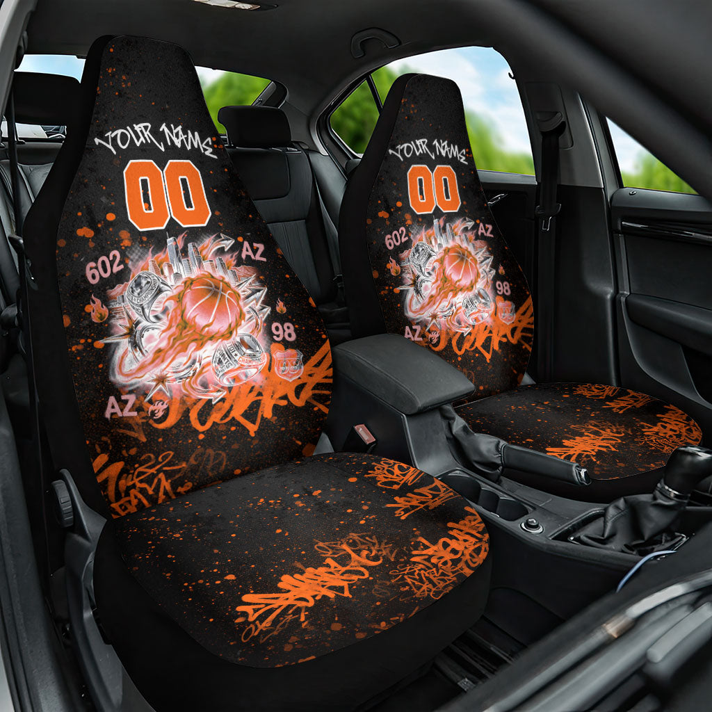 Personalized Arizona Car Seat Cover Graffiti Street Art Southwest Cactus Route 66 Retro