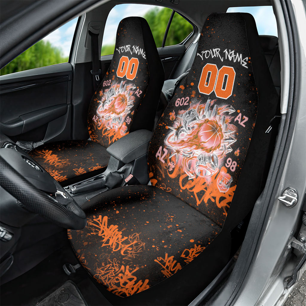 Personalized Arizona Car Seat Cover Graffiti Street Art Southwest Cactus Route 66 Retro