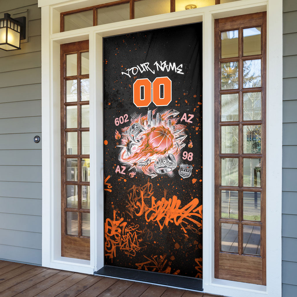 Personalized Arizona Door Cover Graffiti Street Art Southwest Cactus Route 66 Retro