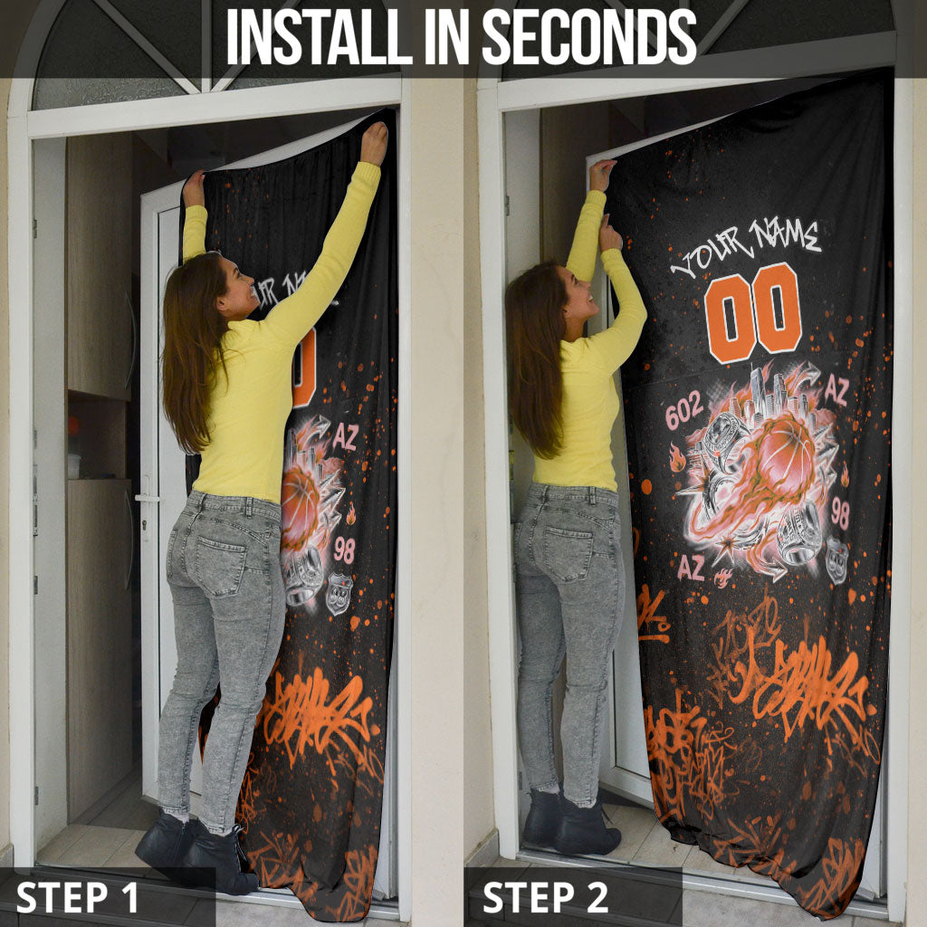 Personalized Arizona Door Cover Graffiti Street Art Southwest Cactus Route 66 Retro