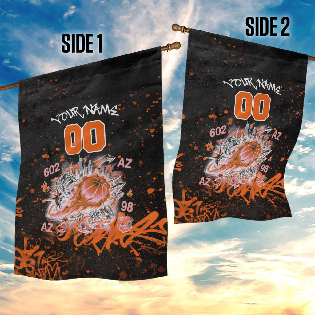 Personalized Arizona Garden Flag Graffiti Street Art Southwest Cactus Route 66 Retro