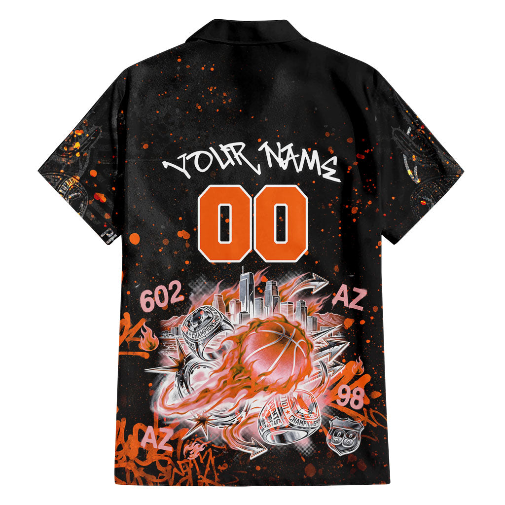 Personalized Arizona Hawaiian Shirt Graffiti Street Art Southwest Cactus Route 66 Retro