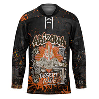 Personalized Arizona Hockey Jersey Graffiti Street Art Southwest Cactus Route 66 Retro