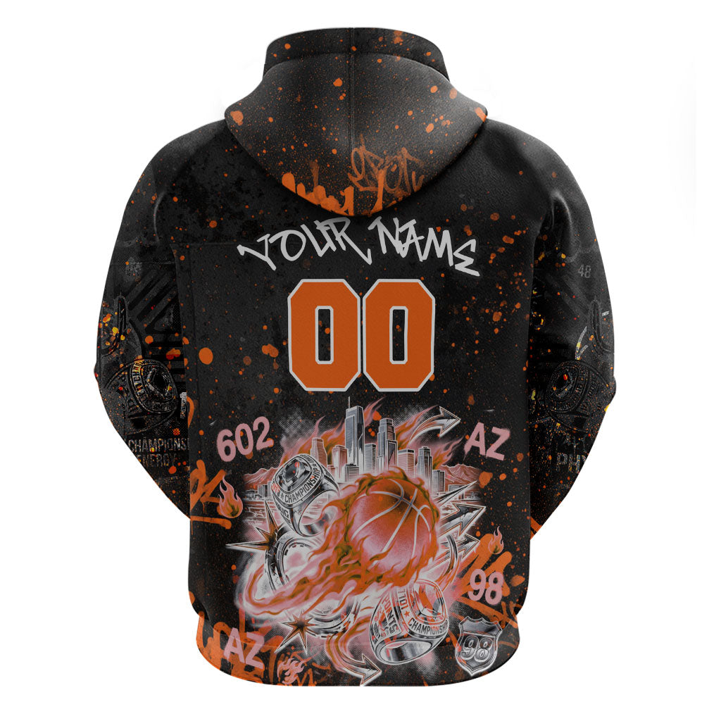 Personalized Arizona Hoodie Graffiti Street Art Southwest Cactus Route 66 Retro