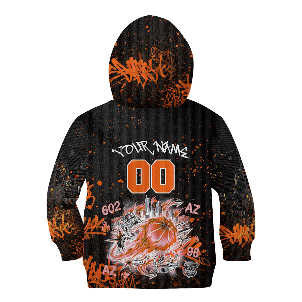 Personalized Arizona Kid Hoodie Graffiti Street Art Southwest Cactus Route 66 Retro