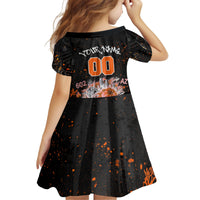 Personalized Arizona Kid Short Sleeve Dress Graffiti Street Art Southwest Cactus Route 66 Retro