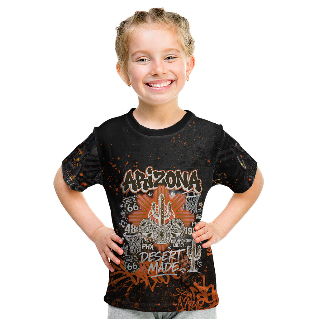 Personalized Arizona Kid T Shirt Graffiti Street Art Southwest Cactus Route 66 Retro
