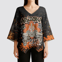 Personalized Arizona Kimono Sleeve Blouse Graffiti Street Art Southwest Cactus Route 66 Retro