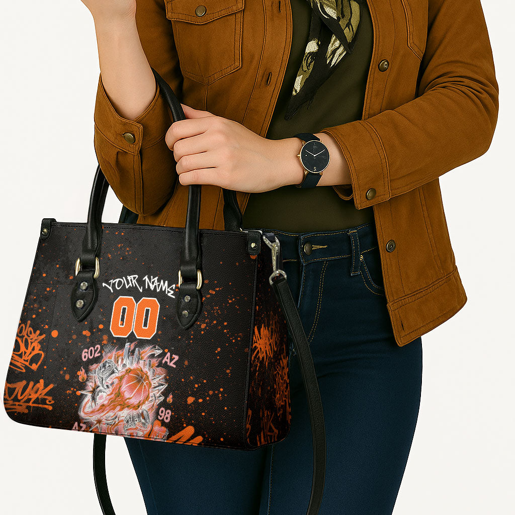 Personalized Arizona Leather Bag Graffiti Street Art Southwest Cactus Route 66 Retro