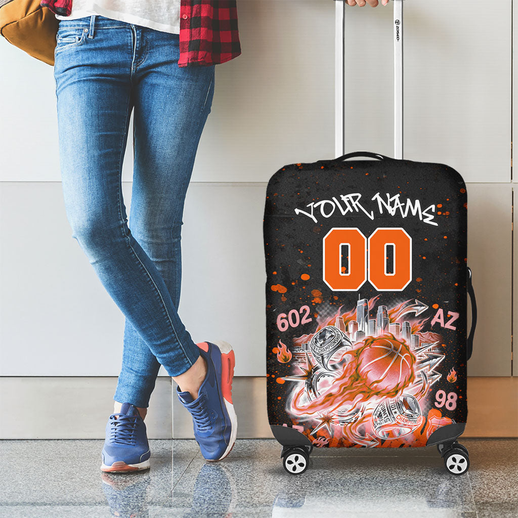 Personalized Arizona Luggage Cover Graffiti Street Art Southwest Cactus Route 66 Retro