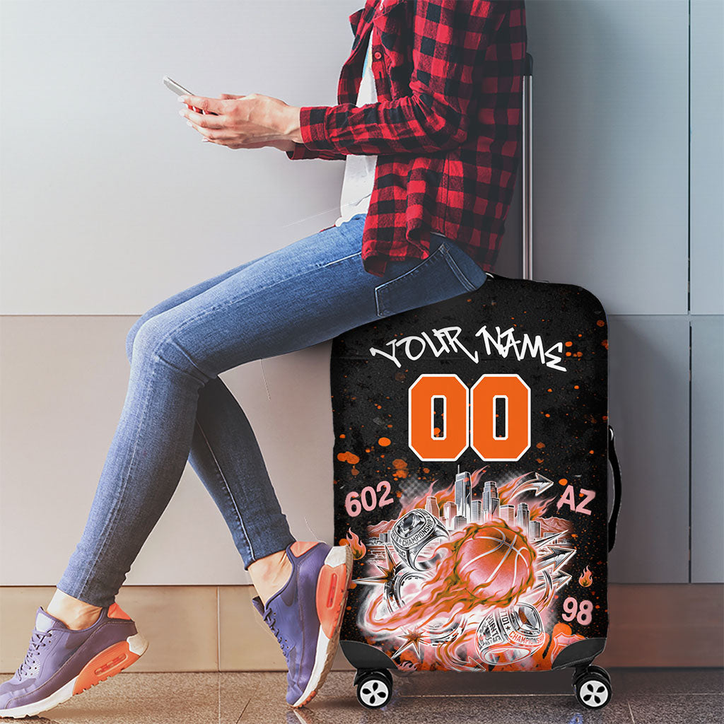 Personalized Arizona Luggage Cover Graffiti Street Art Southwest Cactus Route 66 Retro