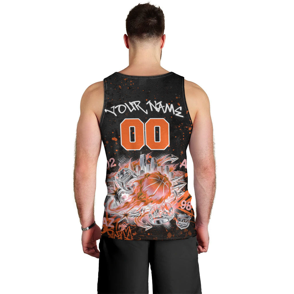 Personalized Arizona Men Tank Top Graffiti Street Art Southwest Cactus Route 66 Retro