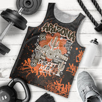 Personalized Arizona Men Tank Top Graffiti Street Art Southwest Cactus Route 66 Retro