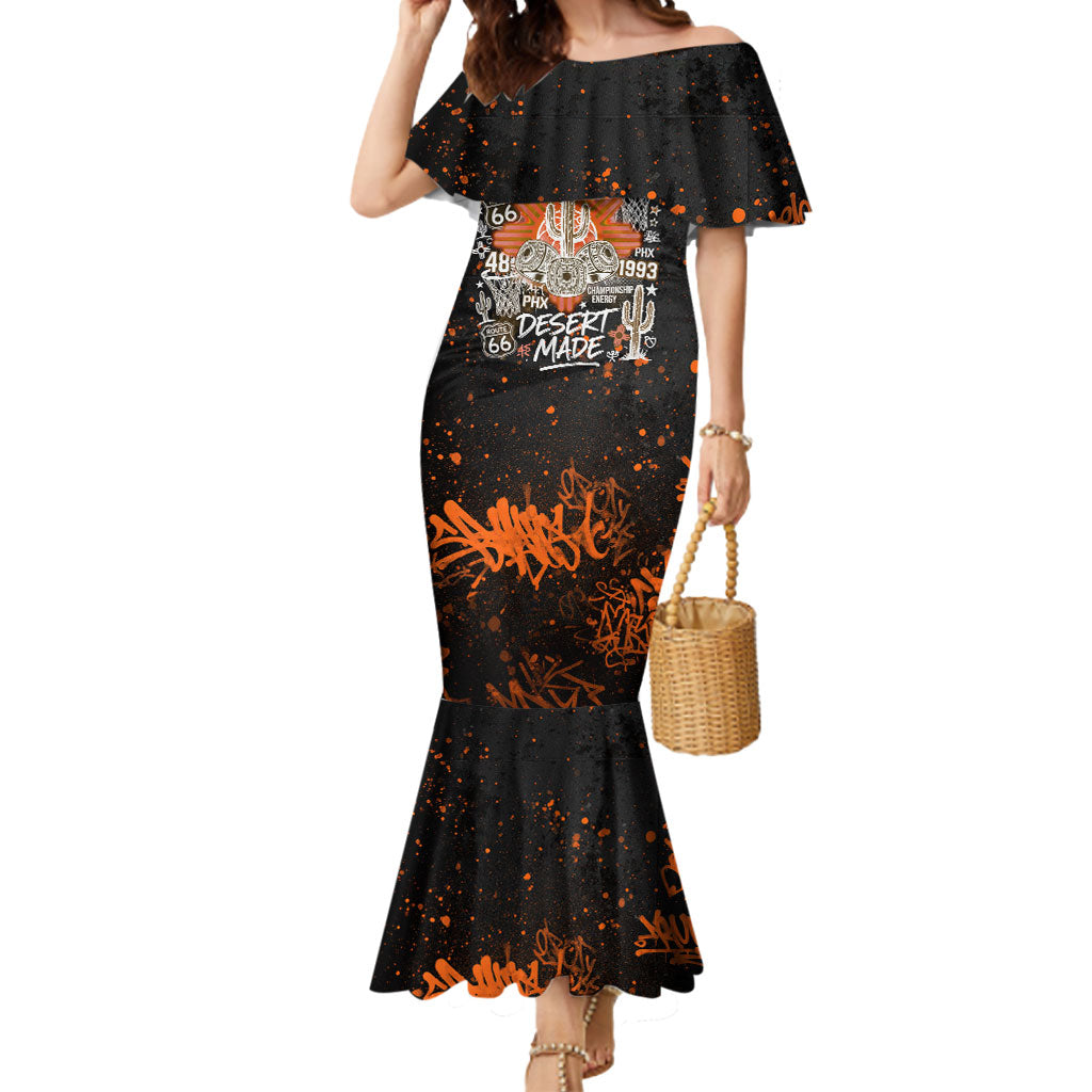 Personalized Arizona Mermaid Dress Graffiti Street Art Southwest Cactus Route 66 Retro