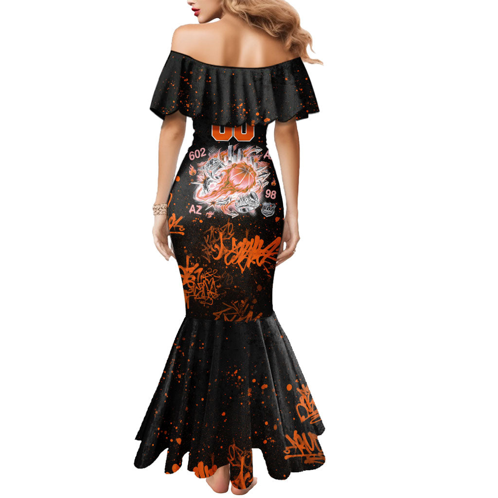 Personalized Arizona Mermaid Dress Graffiti Street Art Southwest Cactus Route 66 Retro