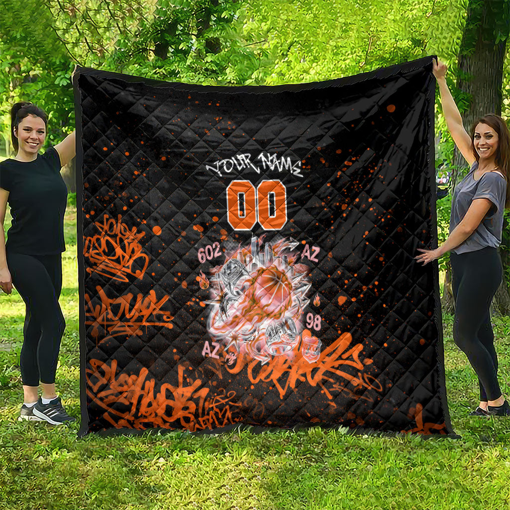 Personalized Arizona Quilt Graffiti Street Art Southwest Cactus Route 66 Retro