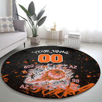 Personalized Arizona Round Carpet Graffiti Street Art Southwest Cactus Route 66 Retro