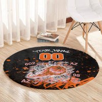 Personalized Arizona Round Carpet Graffiti Street Art Southwest Cactus Route 66 Retro