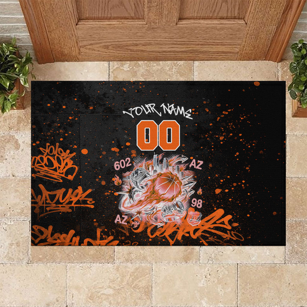 Personalized Arizona Rubber Doormat Graffiti Street Art Southwest Cactus Route 66 Retro