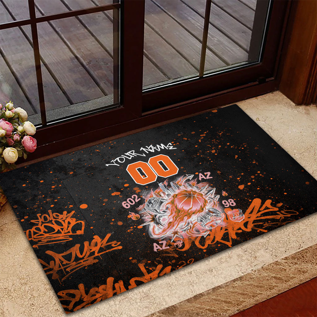 Personalized Arizona Rubber Doormat Graffiti Street Art Southwest Cactus Route 66 Retro