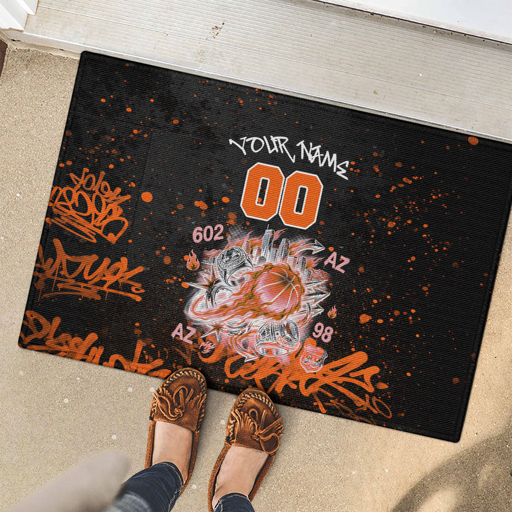 Personalized Arizona Rubber Doormat Graffiti Street Art Southwest Cactus Route 66 Retro