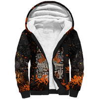 Personalized Arizona Sherpa Hoodie Graffiti Street Art Southwest Cactus Route 66 Retro