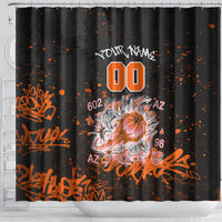 Personalized Arizona Shower Curtain Graffiti Street Art Southwest Cactus Route 66 Retro