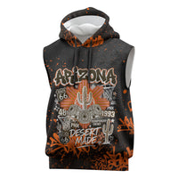 Personalized Arizona Sleeveless Hoodie Graffiti Street Art Southwest Cactus Route 66 Retro