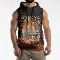 Personalized Arizona Sleeveless Hoodie Graffiti Street Art Southwest Cactus Route 66 Retro