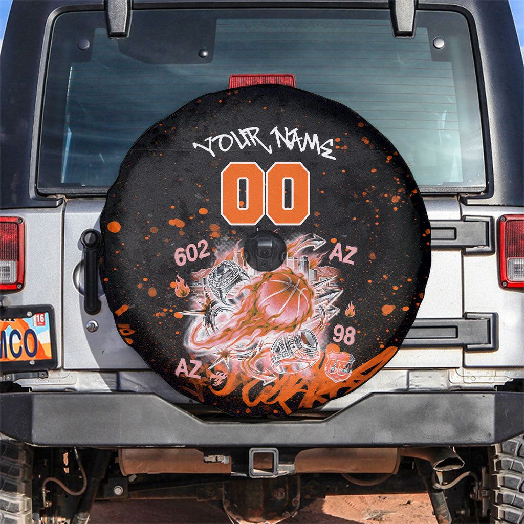 Personalized Arizona Spare Tire Cover Graffiti Street Art Southwest Cactus Route 66 Retro
