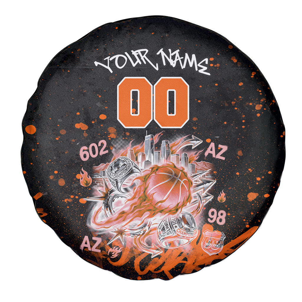 Personalized Arizona Spare Tire Cover Graffiti Street Art Southwest Cactus Route 66 Retro
