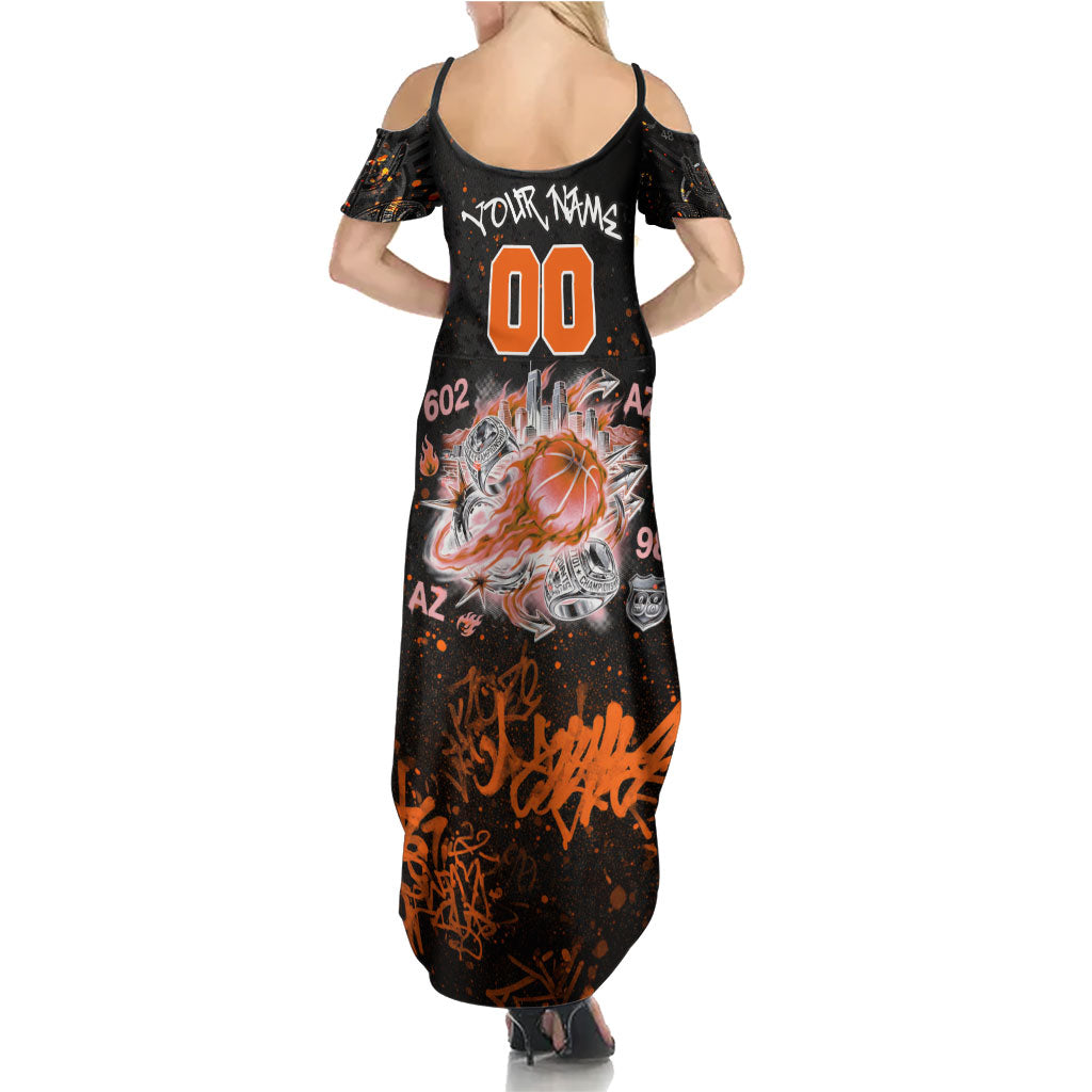 Personalized Arizona Summer Maxi Dress Graffiti Street Art Southwest Cactus Route 66 Retro