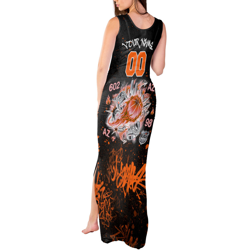 Personalized Arizona Tank Maxi Dress Graffiti Street Art Southwest Cactus Route 66 Retro