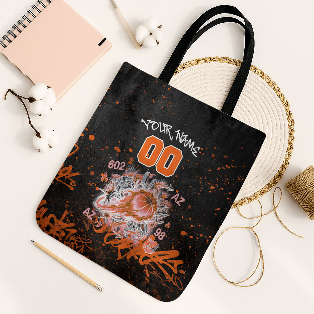 Personalized Arizona Tote Bag Graffiti Street Art Southwest Cactus Route 66 Retro