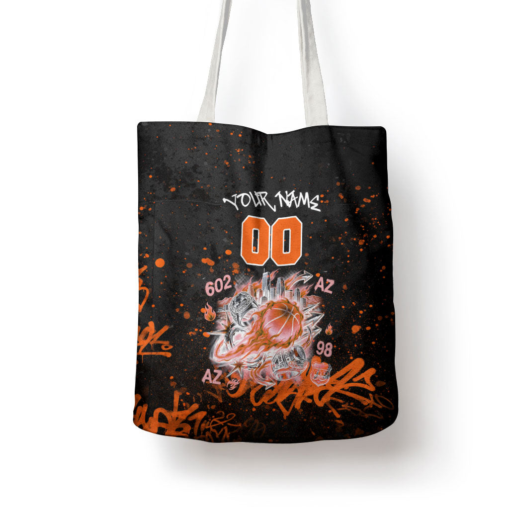 Personalized Arizona Tote Bag Graffiti Street Art Southwest Cactus Route 66 Retro