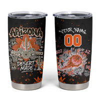 Personalized Arizona Tumbler Cup Graffiti Street Art Southwest Cactus Route 66 Retro