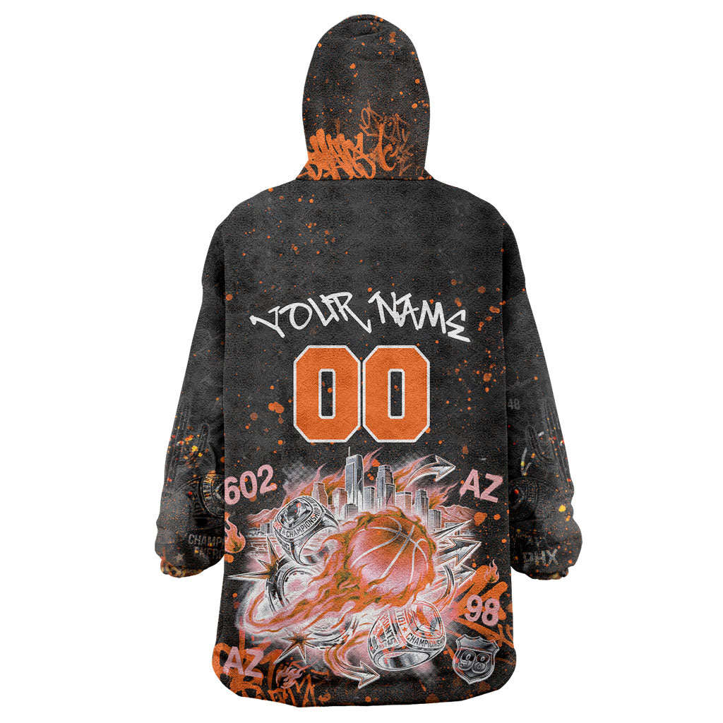 Personalized Arizona Wearable Blanket Hoodie Graffiti Street Art Southwest Cactus Route 66 Retro