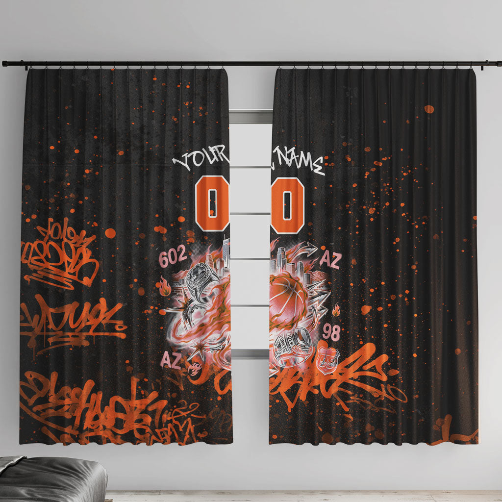 Personalized Arizona Window Curtain Graffiti Street Art Southwest Cactus Route 66 Retro