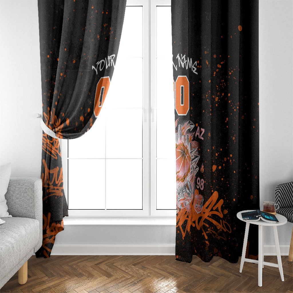 Personalized Arizona Window Curtain Graffiti Street Art Southwest Cactus Route 66 Retro