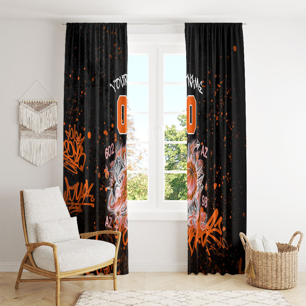 Personalized Arizona Window Curtain Graffiti Street Art Southwest Cactus Route 66 Retro