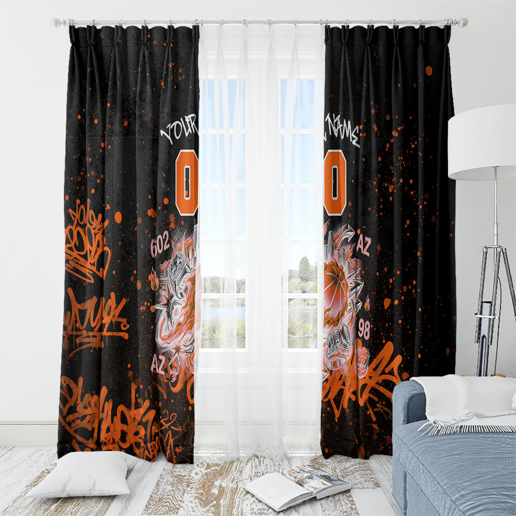 Personalized Arizona Window Curtain Graffiti Street Art Southwest Cactus Route 66 Retro
