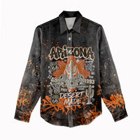 Personalized Arizona Women Casual Shirt Graffiti Street Art Southwest Cactus Route 66 Retro
