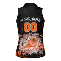 Personalized Arizona Women Sleeveless Polo Shirt Graffiti Street Art Southwest Cactus Route 66 Retro